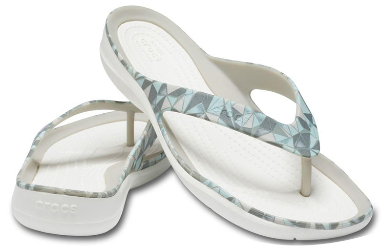 Shop (Women) Crocs Swiftwater Sandal 'White Blue' 205877-98U