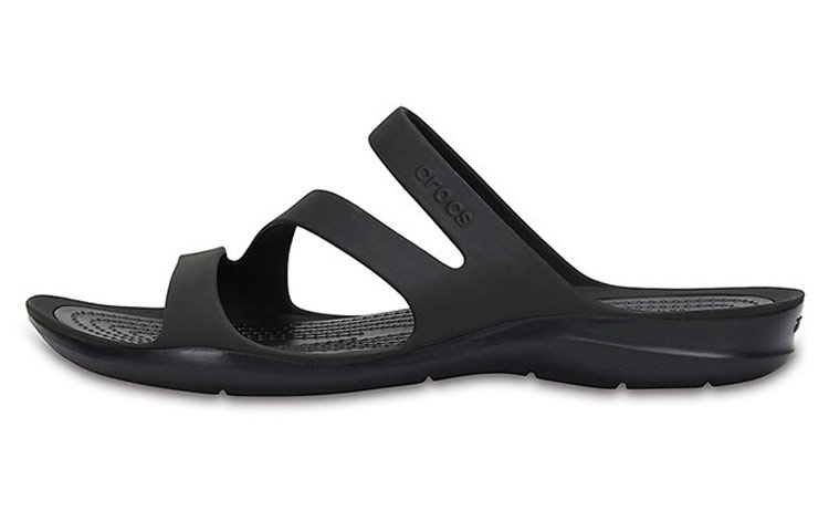 (Women) Crocs Swiftwater Slippers 'Black' 203998-060