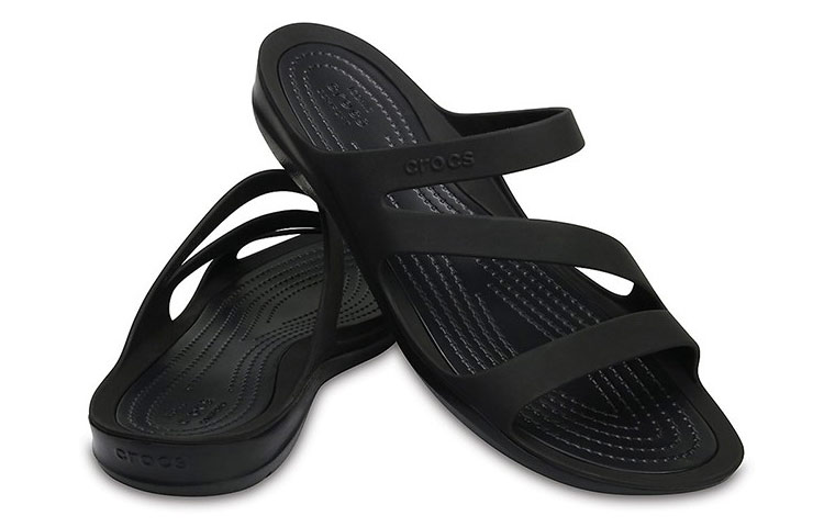 Shop (W) Crocs Swiftwater Sandal 'Hitam' 203998-060