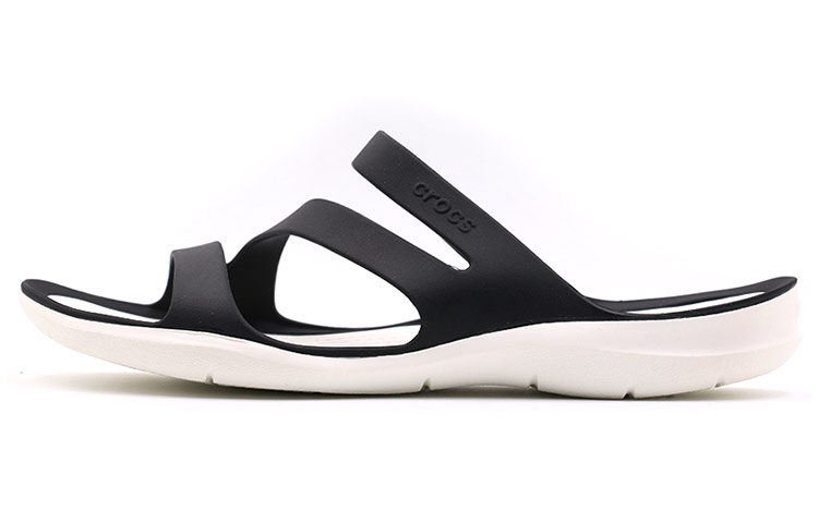 Buy Crocs Swiftwater 防滑耐磨沙灘拖鞋 女款 黑白
