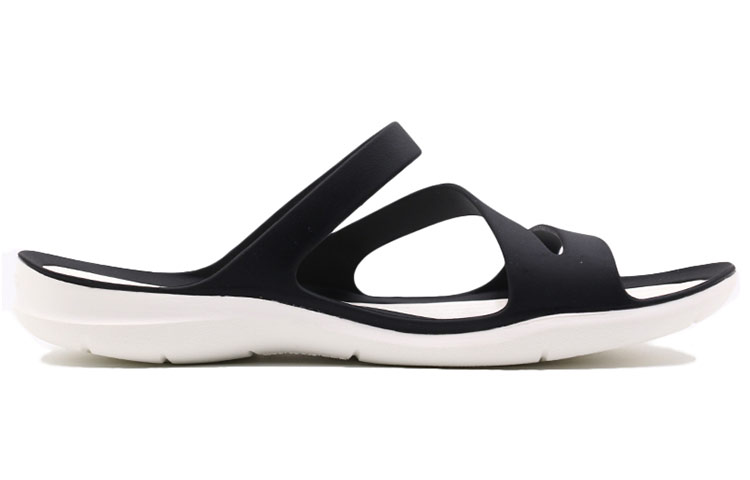 Order Crocs Swiftwater 防滑耐磨沙灘拖鞋 女款 黑白