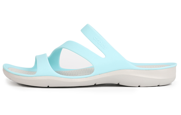 Buy Crocs Swiftwater 戶外沙灘 舒適防滑運動拖鞋 女款 冰藍
