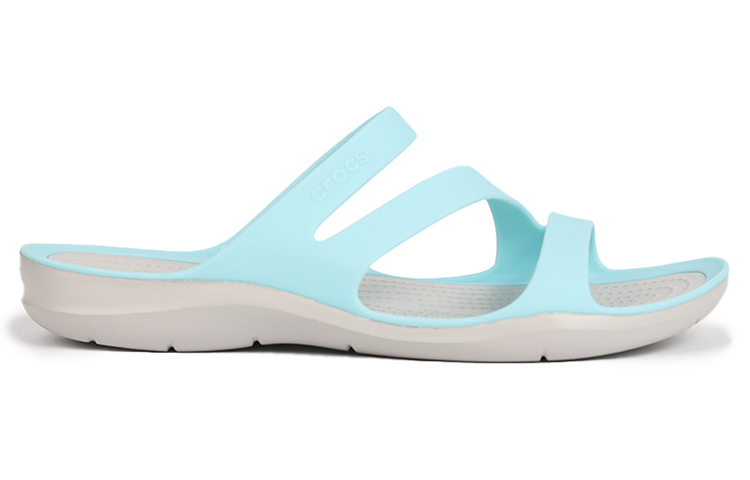 Order Crocs Swiftwater 戶外沙灘 舒適防滑運動拖鞋 女款 冰藍
