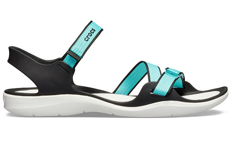 Order Crocs Swifwater Webbing 激浪織帶 潮流休閒涼鞋 女款 淺湖藍