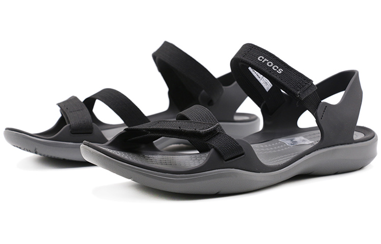 Order Crocs Swifwater Webbing 激浪編織帶 戶外休閒涼鞋 女款 黑