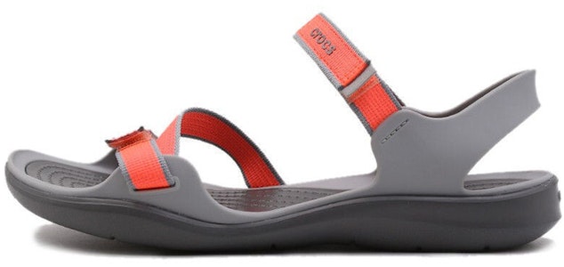 Crocs Swifwater Webbing 女款紅灰色戶外休閒涼鞋 Buy Crocs Swifwater Webbing 女款紅灰色戶外休閒涼鞋