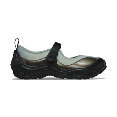 (W) Crocs Terre Ballet Core 'Black Silver Metallic'
