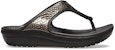 (Women) Crocs Thick Sole Black Copper Flip-Flops 205604-0FG