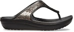 Order (Women) Crocs Thick Sole Black Copper Flip-Flops 205604-0FG