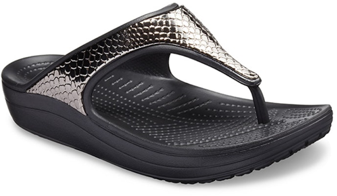 (W) Crocs 厚底黑铜色人字拖鞋 205604-0FG Lookbook (W) Crocs 厚底黑铜色人字拖鞋 205604-0FG