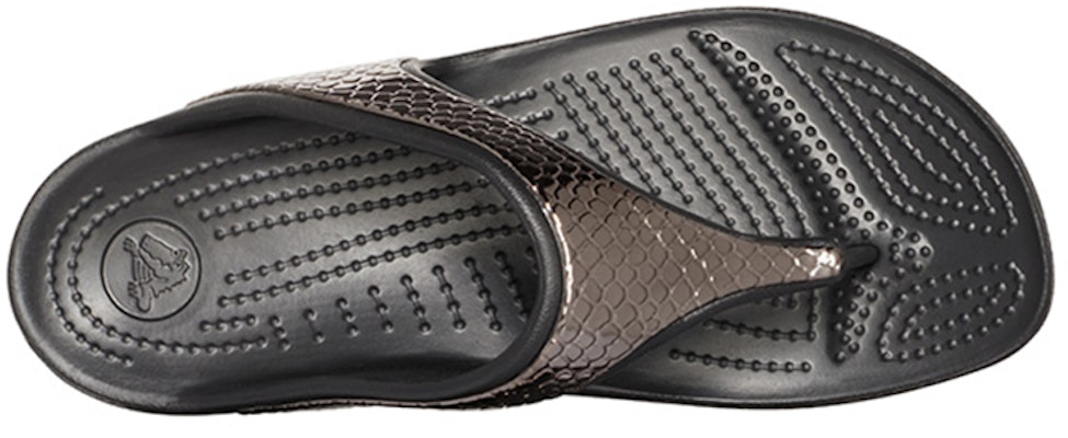(W) Crocs 厚底黑铜色人字拖鞋 205604-0FG Purchase (W) Crocs 厚底黑铜色人字拖鞋 205604-0FG