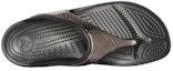 Purchase (Women) Crocs Thick Sole Black Copper Flip-Flops 205604-0FG