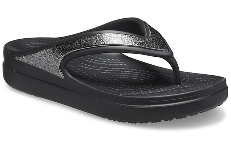 Lookbook (Women) Crocs Thick Sole Black Slippers 206919-001