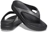 Shop (Women) Crocs Thick Sole Black Slippers 206919-001