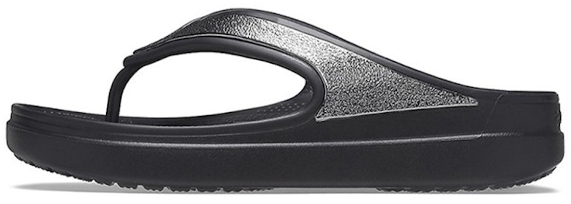 (Women) Crocs Thick Sole Black Slippers 206919-001 Buy (Women) Crocs Thick Sole Black Slippers 206919-001
