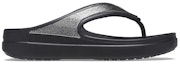 Order (Women) Crocs Thick Sole Black Slippers 206919-001