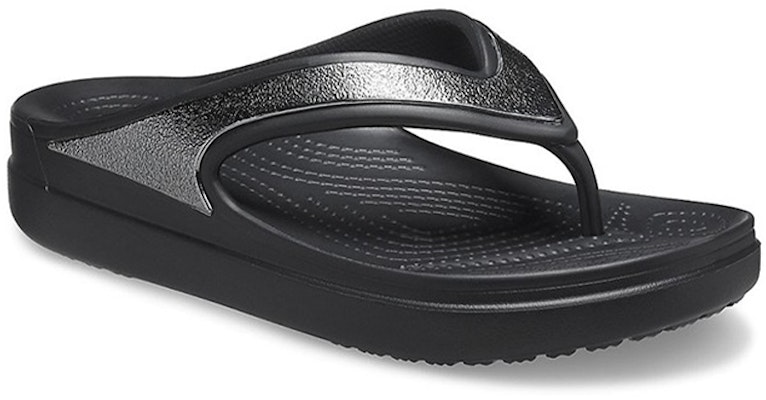 (Women) Crocs Thick Sole Black Slippers 206919-001 Lookbook (Women) Crocs Thick Sole Black Slippers 206919-001