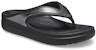 (Women) Crocs Thick Sole Black Slippers 206919-001