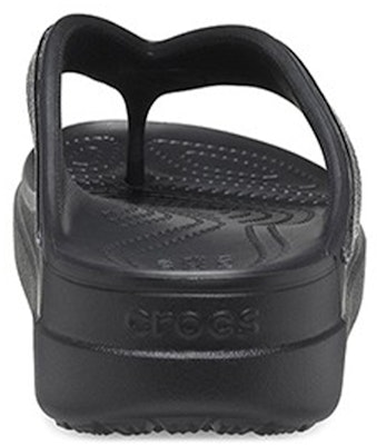 (Women) Crocs Thick Sole Black Slippers 206919-001 Details for (Women) Crocs Thick Sole Black Slippers 206919-001