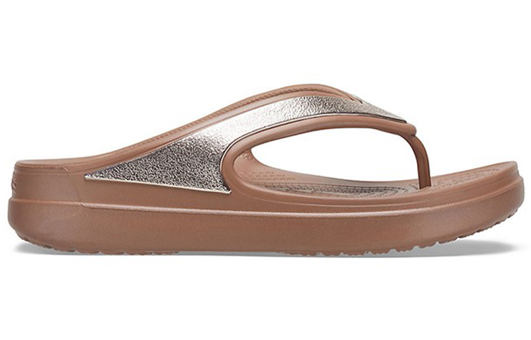 Order (Women) Crocs Thick Sole Copper Slippers 206919-854