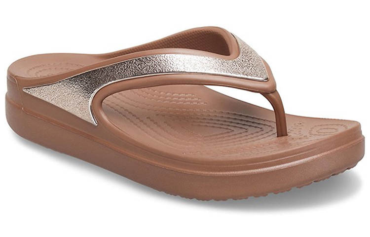 Lookbook (Women) Crocs Thick Sole Copper Slippers 206919-854