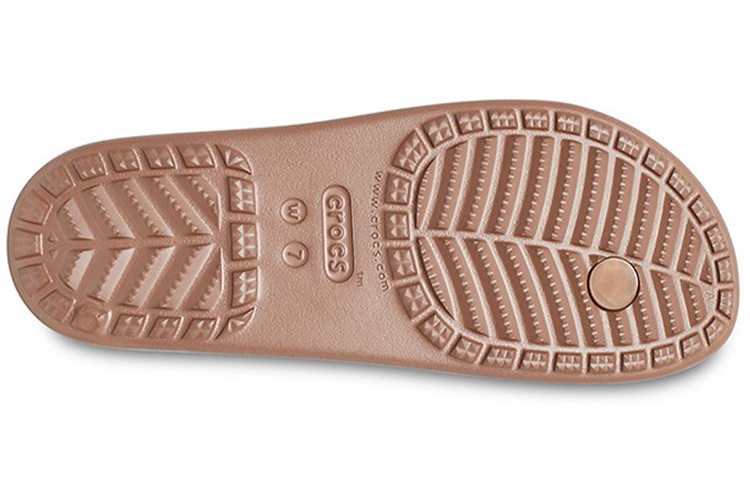 Sizing (Women) Crocs Thick Sole Copper Slippers 206919-854