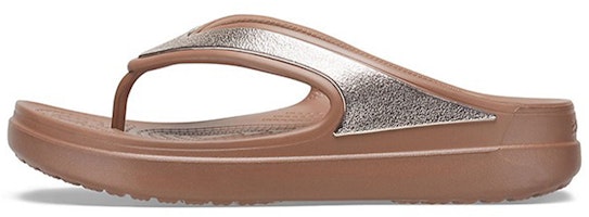 (Women) Crocs Thick Sole Copper Slippers 206919-854 (Women) Crocs Thick Sole Copper Slippers 206919-854
