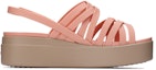 Order (Women) Crocs Thick Sole Cozy Fashion Sports Pink Sandals 206751-6RL