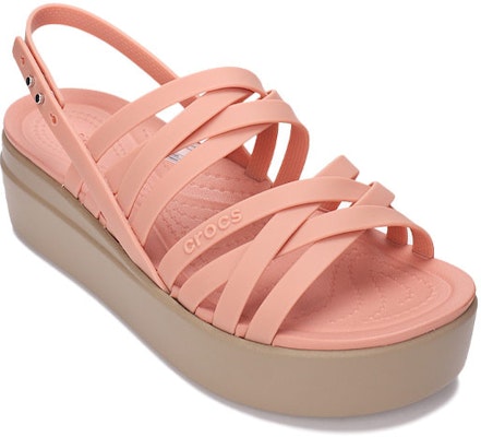 (Women) Crocs Thick Sole Cozy Fashion Sports Pink Sandals 206751-6RL Lookbook (Women) Crocs Thick Sole Cozy Fashion Sports Pink Sandals 206751-6RL