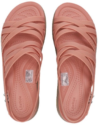 (Women) Crocs Thick Sole Cozy Fashion Sports Pink Sandals 206751-6RL Shop (Women) Crocs Thick Sole Cozy Fashion Sports Pink Sandals 206751-6RL