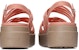 (Women) Crocs Thick Sole Cozy Fashion Sports Pink Sandals 206751-6RL