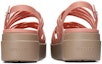 Purchase (Women) Crocs Thick Sole Cozy Fashion Sports Pink Sandals 206751-6RL