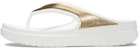 (Women) Crocs Thick Sole White Gold Slippers 'White Gold' 206919-100