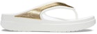 (Women) Crocs Thick Sole White Gold Slippers 'White Gold' 206919-100