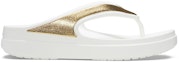 Order (Women) Crocs Thick Sole White Gold Slippers 'White Gold' 206919-100