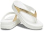 Shop (Women) Crocs Thick Sole White Gold Slippers 'White Gold' 206919-100