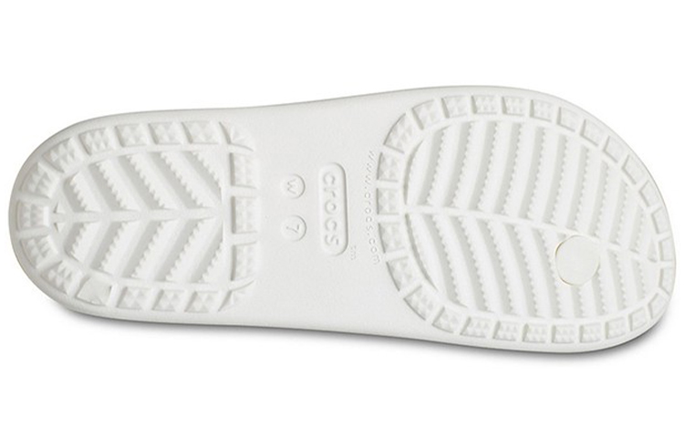 Sizing (Women) Crocs Thick Sole White Gold Slippers 'White Gold' 206919-100