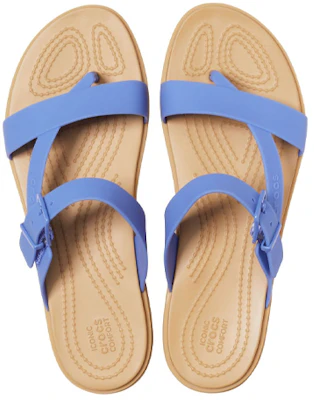 (W) Crocs Tulum 'Biru Muda & Cokelat' 206108-4RX Shop (W) Crocs Tulum 'Biru Muda & Cokelat' 206108-4RX