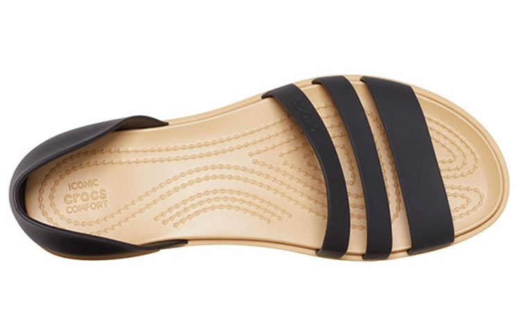 Shop (W) Sandalias Planas Crocs Tulum 'Negro' 206109-00W
