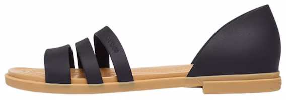 (Women) Crocs Tulum Flat Sandals 'Black' 206109-00W (Women) Crocs Tulum Flat Sandals 'Black' 206109-00W