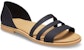 (W) Sandal Rata Crocs Tulum 'Hitam' 206109-00W
