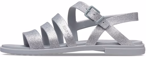(Women) Crocs Tulum Sandal 'Glitter Silver' 206737-0IC (Women) Crocs Tulum Sandal 'Glitter Silver' 206737-0IC
