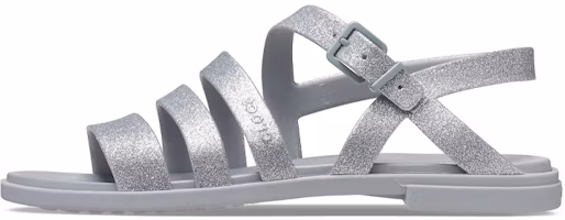 (Women) Crocs Tulum Sandal 'Glitter Silver' 206737-0IC (Women) Crocs Tulum Sandal 'Glitter Silver' 206737-0IC