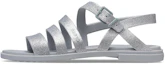 Buy (W) Sandal Crocs Tulum 'Glitter Silver' 206737-0IC