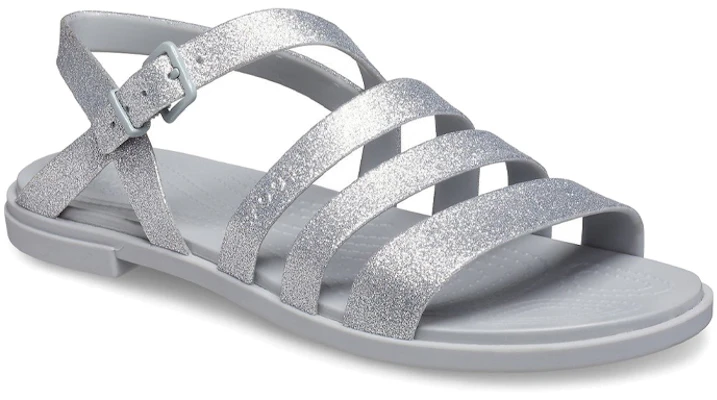 (W) Sandal Crocs Tulum 'Glitter Silver' 206737-0IC Lookbook (W) Sandal Crocs Tulum 'Glitter Silver' 206737-0IC
