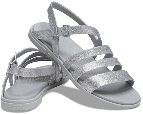 (W) Sandal Crocs Tulum 'Glitter Silver' 206737-0IC Shop (W) Sandal Crocs Tulum 'Glitter Silver' 206737-0IC