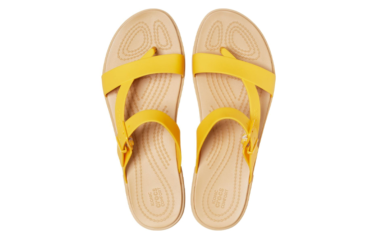 Shop (W) Crocs Tulum Sandale ''Gelb Braun'' 206108-75Q