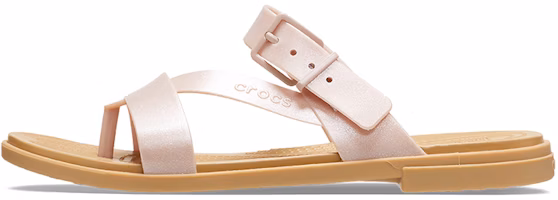 (Women) Crocs Tulum Shimmer Toe Post Sandals 'Pink Clay' 208666-6TY (Women) Crocs Tulum Shimmer Toe Post Sandals 'Pink Clay' 208666-6TY