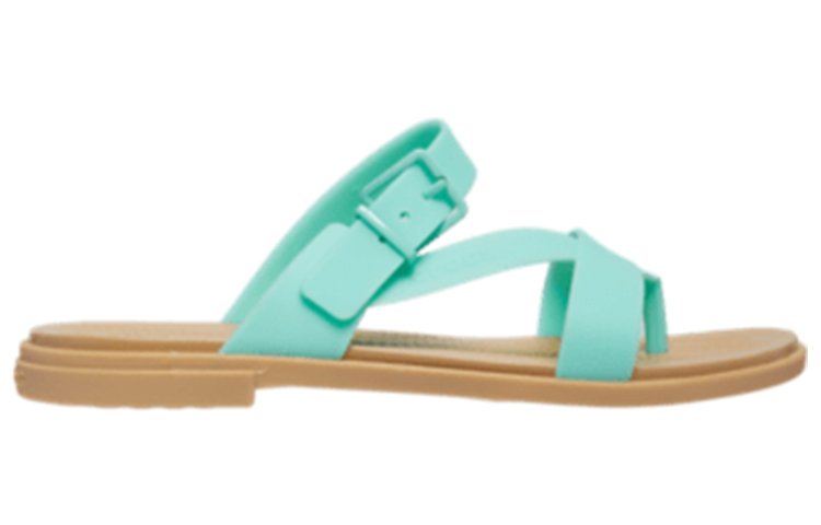 Order (W) 크록스 툴룸 토 포스트 블루 브라운 (Crocs tulum toe post blue brown) 206108-3U3