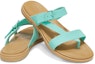 Shop (W) Crocs Tulum Toe Post 'Biru Coklat' 206108-3U3